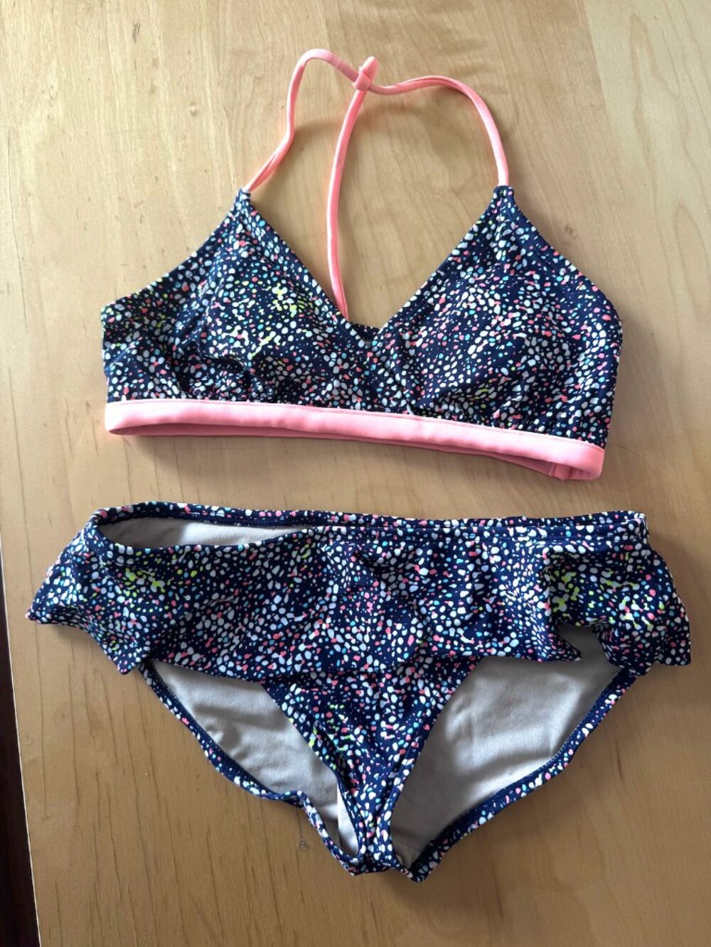 Old Navy Girls Bikini Swim Set with Colorful Sprinkles Detailing (Size XL)